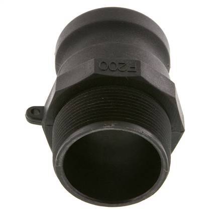 Coupleur Camlock DN 50 (2'') en polypropylène R 2'' Filetage mâle Type F MIL-C-27487