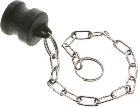 Camlock DN 25 (1'') Polypropylene Coupling Plug Type DP MIL-C-27487 [2 Pieces]