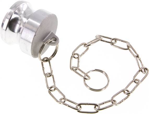 Bouchon d'accouplement Camlock DN 40 (1 1/2'') en aluminium Type DP MIL-C-27487