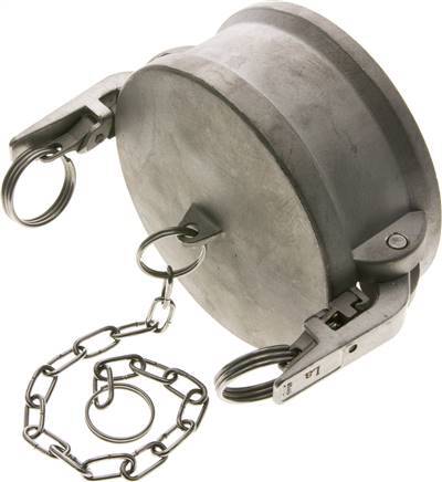 Camlock DN 90 (4'') Stainless Steel Safety Coupling End Cap Type DC MIL-C-27487