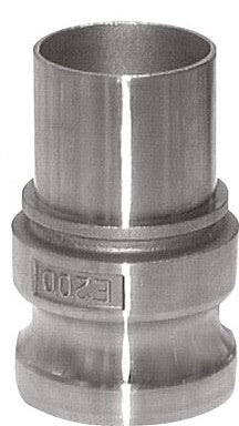 Raccord Camlock DN 90 (4'') en acier inoxydable Pilier de tuyau (100 mm) Type E EN 14420-7 (DIN 2828)