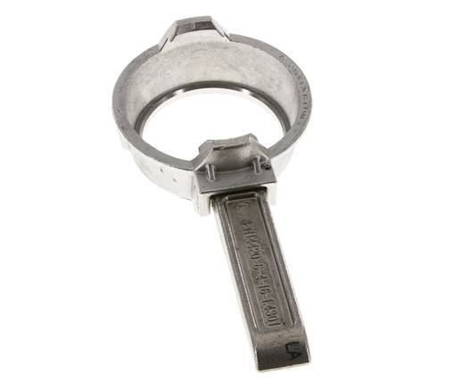 Anneau de serrage pour camion-citerne (TW) DN 50 en acier inoxydable avec levier (type M)