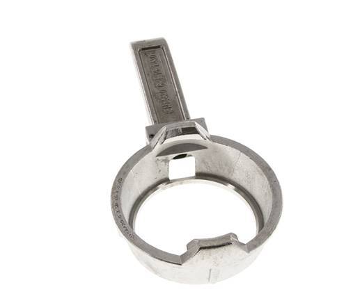 Anneau de serrage pour camion-citerne (TW) DN 50 en acier inoxydable avec levier (type M)