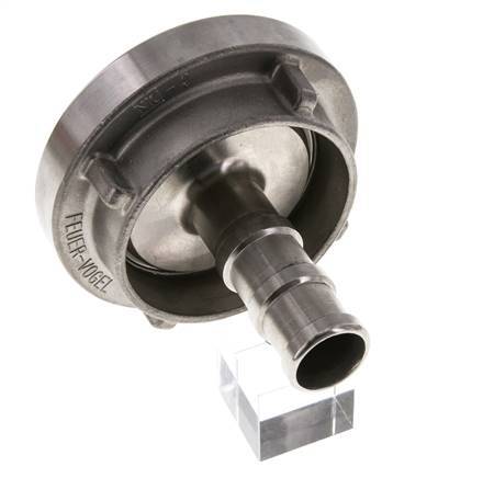 Coupleur Storz 52-C (66 mm) en acier inoxydable Pilier de tuyau 25 mm rotatif