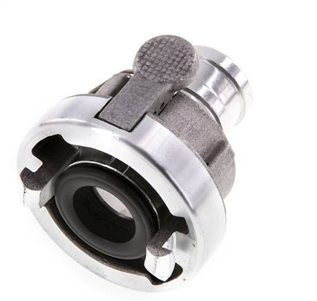 Coupleur Storz en aluminium forgé de 25-D (31 mm) Pilier de tuyau de 25 mm rotatif avec verrouillage