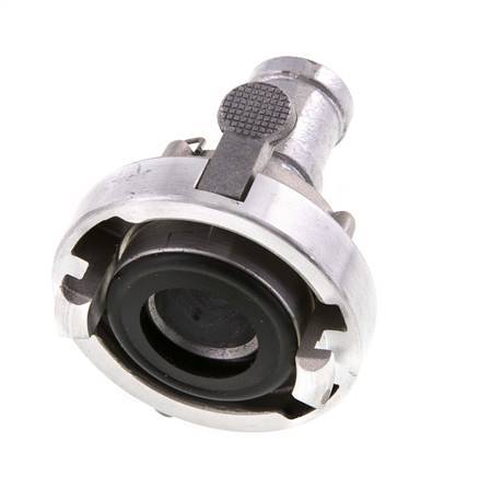 Coupleur Storz en aluminium forgé de 32 (44 mm) Pilier de tuyau de 25 mm rotatif avec verrouillage