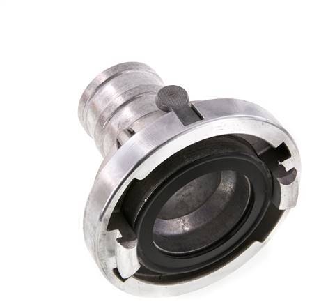 Coupleur Storz en aluminium forgé de 65 (81 mm) Pilier de tuyau de 52 mm rotatif avec verrouillage