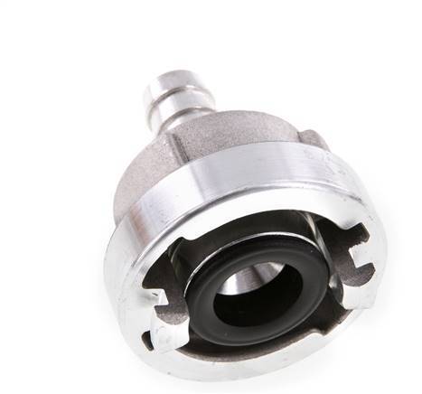 25-D (31 mm) Forged Aluminum Storz Coupling 13 mm Hose Pillar Rotatable for a PVC hose