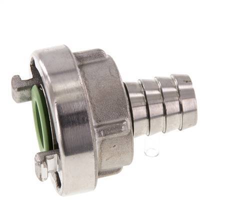 Coupleur Storz 25-D (31 mm) en acier inoxydable Pilier de tuyau 19 mm Rotatif pour un tuyau en PVC