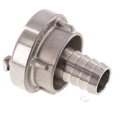 Coupleur Storz 25-D (31 mm) en acier inoxydable Pilier de tuyau 19 mm Rotatif pour un tuyau en PVC