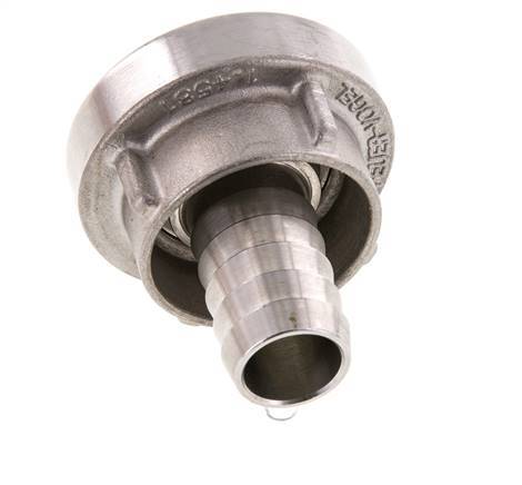Coupleur Storz 25-D (31 mm) en acier inoxydable Pilier de tuyau 19 mm Rotatif pour un tuyau en PVC