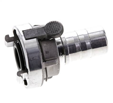 Coupleur Storz 25-D (31 mm) en aluminium forgé Pilier de tuyau 25 mm rotatif avec verrouillage pour connexion par collier de sécurité