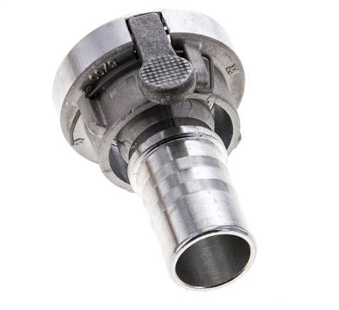 Coupleur Storz 25-D (31 mm) en aluminium forgé Pilier de tuyau 25 mm rotatif avec verrouillage pour connexion par collier de sécurité