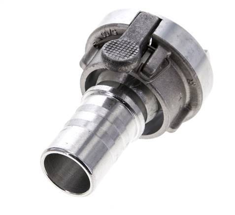 Coupleur Storz 25-D (31 mm) en aluminium forgé Pilier de tuyau 25 mm rotatif avec verrouillage pour connexion par collier de sécurité