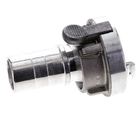 Coupleur Storz 25-D (31 mm) en aluminium forgé Pilier de tuyau 25 mm rotatif avec verrouillage pour connexion par collier de sécurité