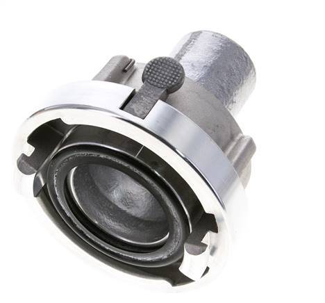 52-C (66 mm) Forged Aluminum Storz Coupling 38 mm Hose Pillar Rotatable with Lock for Safety Clamp Connection