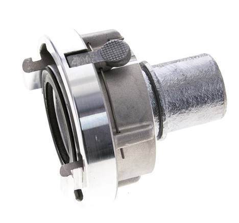 Coupleur Storz 52-C (66 mm) en aluminium forgé Pilier de tuyau 38 mm rotatif avec verrouillage pour connexion par collier de sécurité