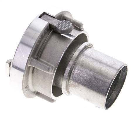 Coupleur Storz en aluminium de 52-C (66 mm) Pilier de tuyau de 50 mm rotatif avec verrouillage pour connexion par collier de sécurité
