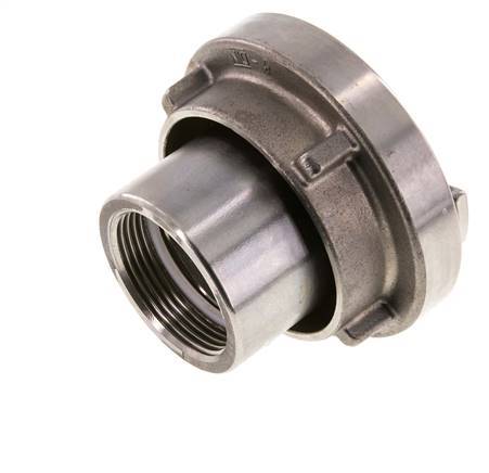 Coupleur Storz 52-C (66 mm) en acier inoxydable G 1 1/2'' à filetage femelle rotatif
