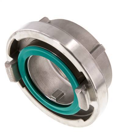 Accouplement Storz 75-B (89 mm) en acier inoxydable G 2 1/2'' à filetage femelle rotatif