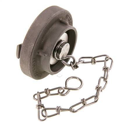 38 (51 mm) Capuchon en acier inoxydable pour coupleur Storz