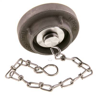38 (51 mm) Capuchon en acier inoxydable pour coupleur Storz