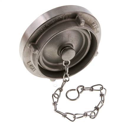 Capuchon en acier inoxydable de 75-B (89 mm) pour coupleur Storz
