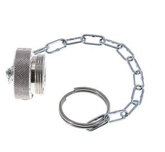 NPT 1/4" Capuchon anti-poussière en aluminium pour manchon d'accouplement avec chaîne