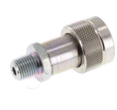 Acier Coupleur hydraulique DN 6.3 Embout 1/4 pouce mâle NPT Filetages ISO 14540 D 15.9 mm