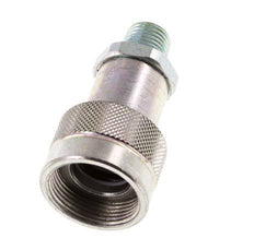 Acier Coupleur hydraulique DN 6.3 Embout 1/4 pouce mâle NPT Filetages ISO 14540 D 15.9 mm