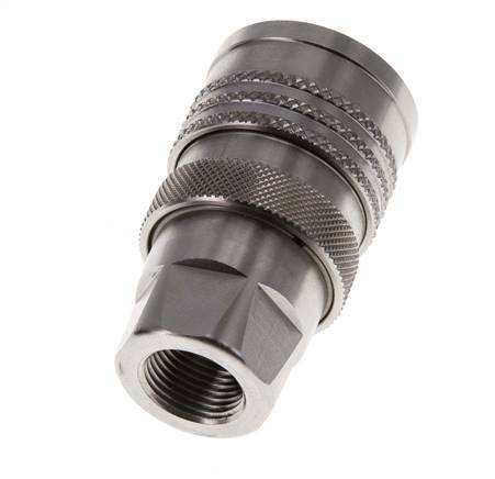 Coupleur DN 10 en acier inoxydable pour machine à laver Douille G 3/8 pouces filetage mâle double obturation