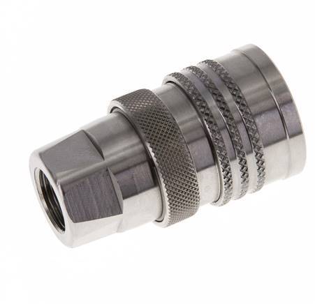 Stainless Steel DN 10 Coupling For Washing Machine Socket G 3/8 inch Male Threads Double Shut-Off