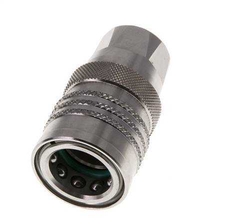 Coupleur DN 10 en acier inoxydable pour machine à laver Douille G 3/8 pouces filetage mâle double obturation