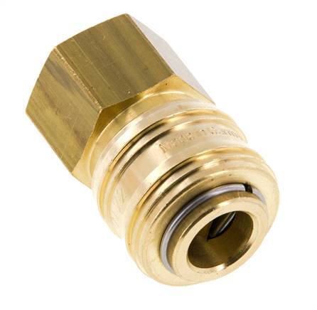 Laiton DN 7.2 (Euro) Coupleur d'air Socket G 1/2 pouce Femelle