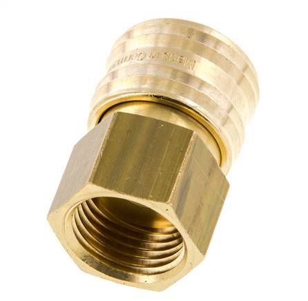 Laiton DN 7.2 (Euro) Coupleur d'air Socket G 1/2 pouce Femelle