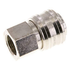Nickel-plated Brass DN 7.2 (Euro) Air Coupling Socket G 3/8 inch Female FKM
