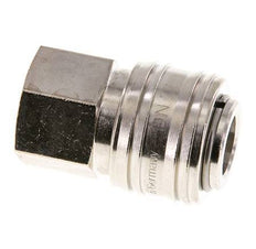 Laiton nickelé DN 7.2 (Euro) Coupleur d'air Douille G 3/8 pouce Femelle FKM
