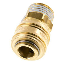 Laiton DN 7.2 (Euro) Air Coupling Socket G 1/2 inch Male FKM