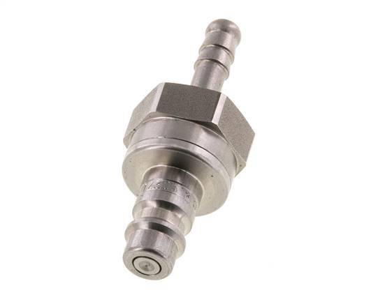 Acier inoxydable DN 7.2 (Euro) Coupleur d'air Bouchon 6 mm Pilier de tuyau Double obturation