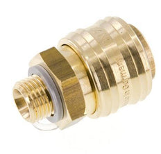 Laiton DN 7.2 (Euro) Coupleur d'air femelle G 1/4 pouce mâle HEX 24
