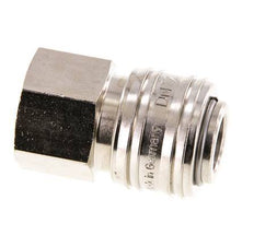 Nickel-plated Brass DN 7.2 (Euro) Air Coupling Socket G 1/2 inch Female FKM