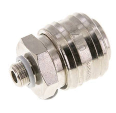 Nickel-plated Brass DN 7.2 (Euro) Air Coupling Socket G 1/8 inch Male FKM