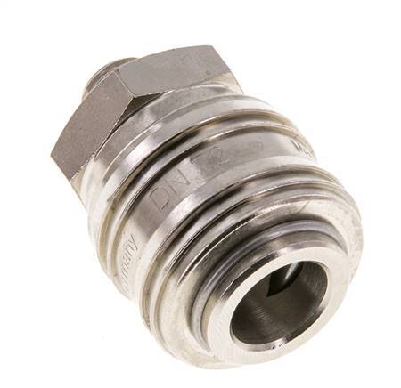 Nickel-plated Brass DN 7.2 (Euro) Air Coupling Socket G 1/8 inch Male FKM