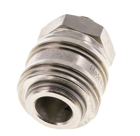 Laiton nickelé DN 7.2 (Euro) Coupleur d'air Douille G 1/8 pouce Mâle