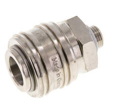 Laiton nickelé DN 7.2 (Euro) Coupleur d'air Douille G 1/8 pouce Mâle