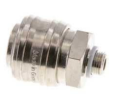 Laiton nickelé DN 7.2 (Euro) Coupleur d'air Douille G 1/8 pouce Mâle