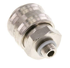 Laiton nickelé DN 7.2 (Euro) Coupleur d'air Douille G 1/8 pouce Mâle
