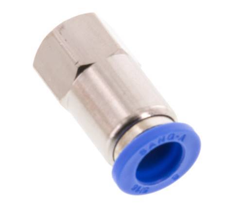 Raccord enfichable 8mm x G1/8'' avec filets femelles Laiton/PA 66 NBR [2 Pièces]