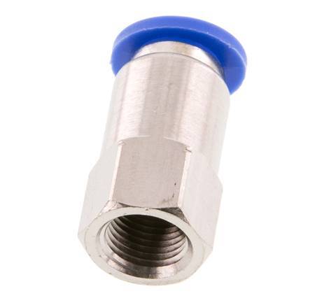 Raccord enfichable 8mm x G1/8'' avec filets femelles Laiton/PA 66 NBR [2 Pièces]