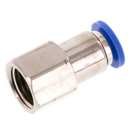 Raccord enfichable 8mm x G1/4'' avec filets femelles Laiton/PA 66 NBR [2 Pièces]